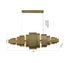 Bethel International in Satin Brass LED Chandelier Model: MU140C60BR