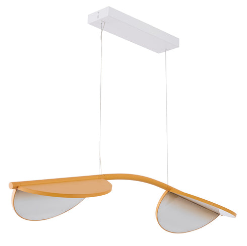 Bethel International in Satin Brass LED Pendant Model: MU123C45BR