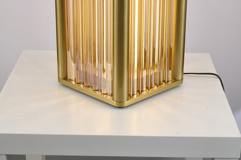 Bethel International in Satin Brass LED Table Lamp Model: MU138T20BR