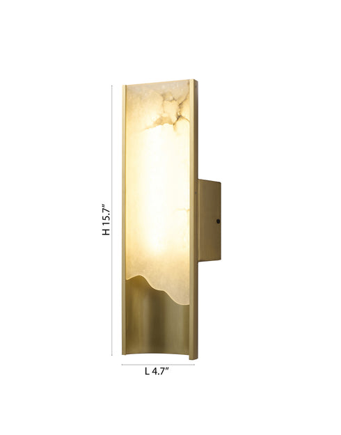 Bethel International in Satin Brass LED Wall Sconce Model: MU128F16BR