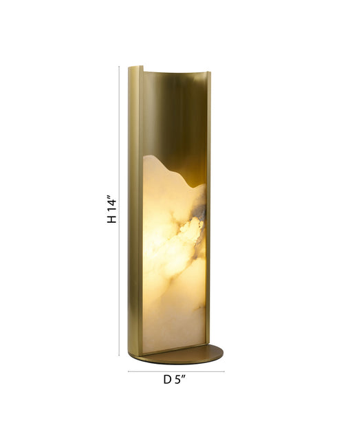 Bethel International in Satin Brass Table Lamp Model: MU129T14BR