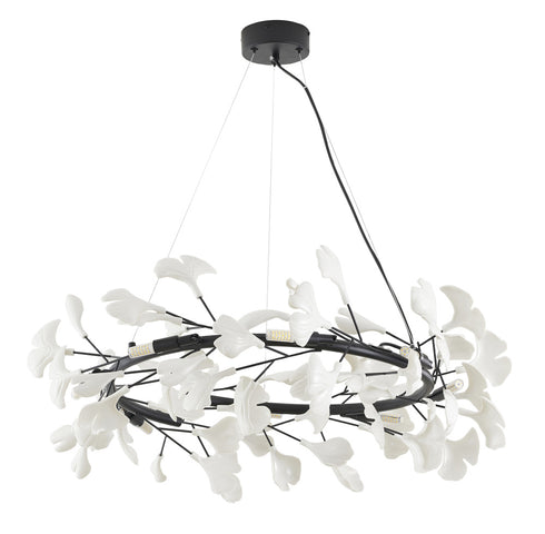 Bethel International Round in Black Frame Chandelier Model: CX02C31BLK