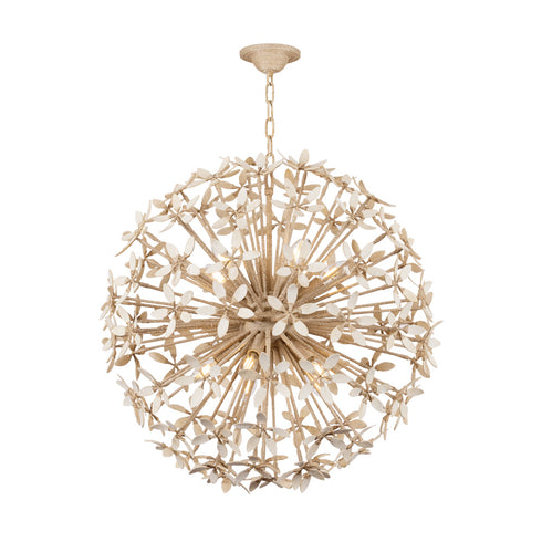 Corbett CORFU Chandelier in Ivory Coco Finish Model: 511-30-IYC