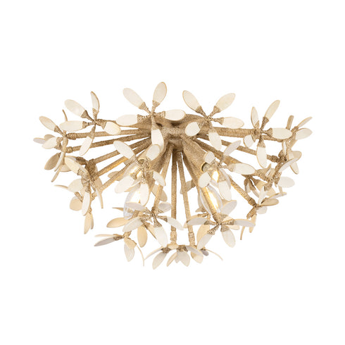 Corbett CORFU Semi Flush in Ivory Coco Finish Model: 511-04-IYC
