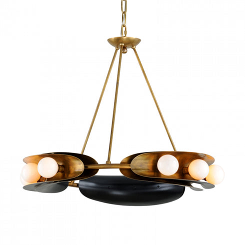 Corbett Hopper 9 Light Chandelier Model: 271-09-VB/BBR