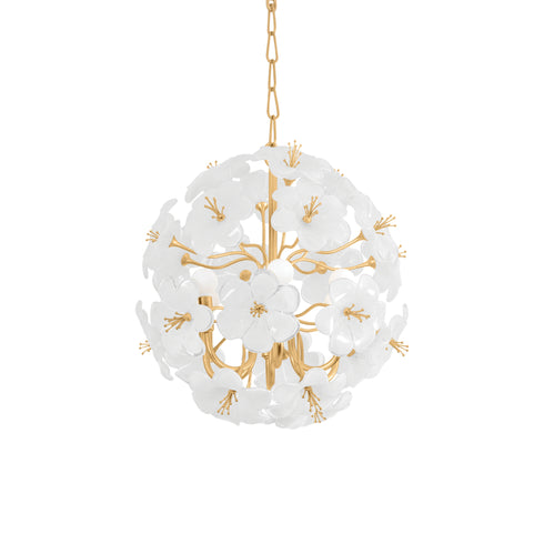 Corbett HYGEA Chandelier in Gold Leaf Finish Model: 367-22-GL