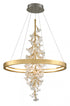 Corbett Jasmine Chandelier in Gold Leaf Finish Model: 268-72-GL