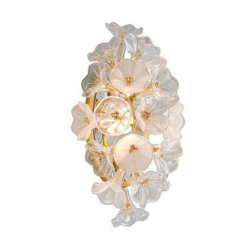 Corbett Jasmine Wall Sconce in Gold Leaf Finish Model: 268-11-GL