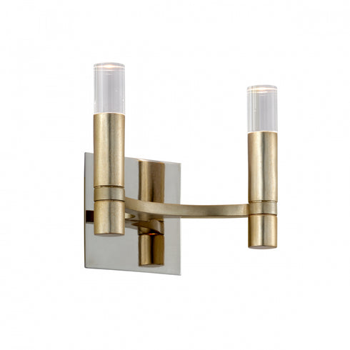 Corbett Nexus Wall Sconce in Warm Silver Leaf Finish Model: 258-12-WSL