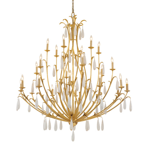 Corbett Prosecco Chandelier in Gold Leaf Finish Model: 293-724-GL