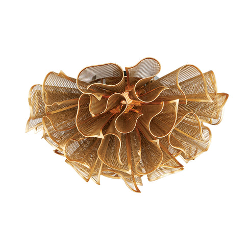 Corbett Pulse Semi Flush in Gold Leaf Finish Model: 218-31-GL