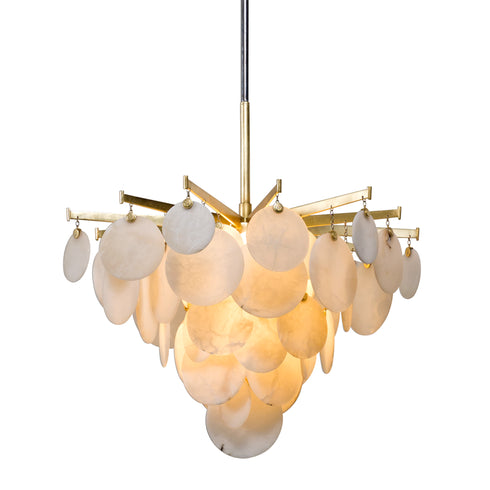 Corbett Serenity Chandelier in Gold Leaf Finish Model: 228-42-GL/SS