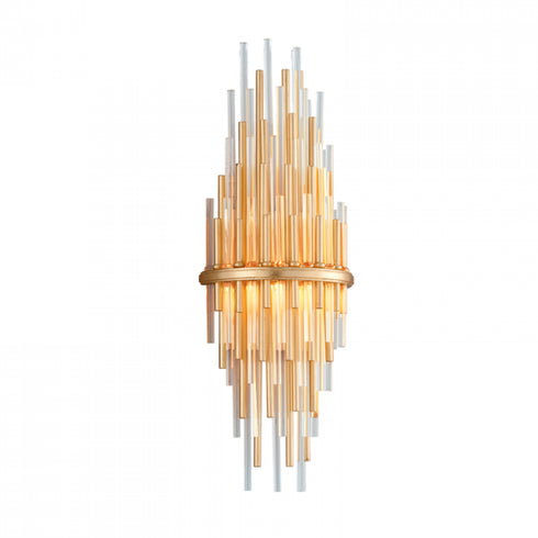 Corbett Theory 1 Light Wall Sconce Tall Model: 238-12-GL/SS