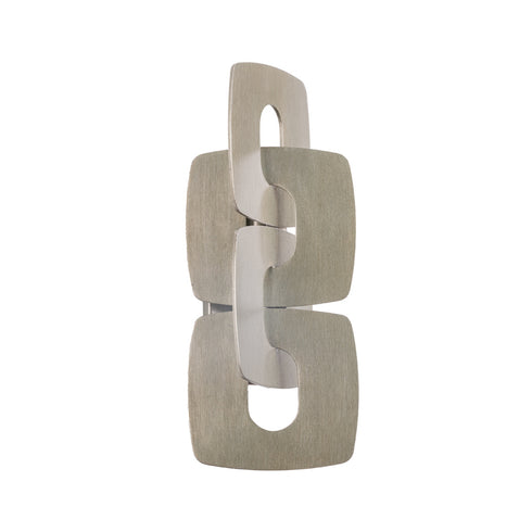 Corbett TRENTINO Wall Sconce in Stria Silver Leaf Finish Model: 514-02-SSL