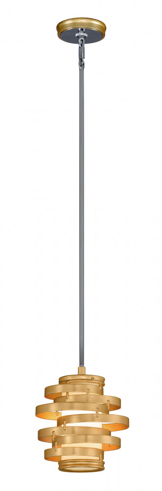 Corbett Vertigo Pendant in Gold Leaf Finish Model: 225-41-GL
