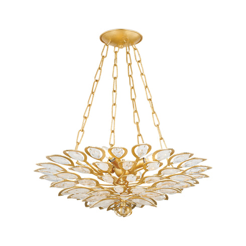 Corbett VITTORIA Chandelier in Gold Leaf Finish Model: 363-24-GL