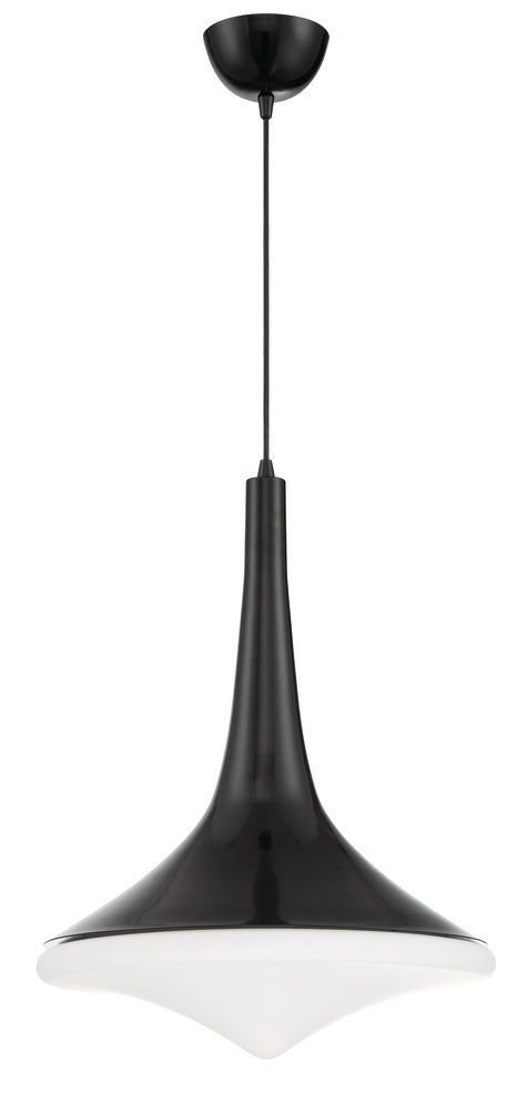 Craftmade 1 Light LED Pendant in Gloss Black Finish Model: P843GBK-LED