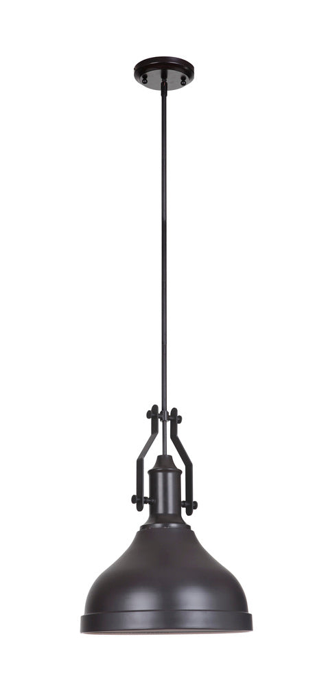 Craftmade 1 Light Pendant With Metal Shade in Oiled Bronze Finish Model: P550OB1