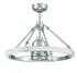 Craftmade 19 Inch Levy in Brushed Polished Nickel With Clear Acrylic Blades Model: LVY24BNK4