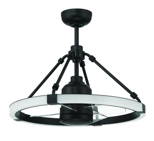 Craftmade 19 Inch Levy in Brushed Polished Nickel With Clear Acrylic Blades Model: LVY24BNK4