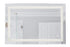 Craftmade 28 Inch Round LED Mirror Defogger & Dimmer 3000 4000 5000K in White Finish Model: MIR112-W