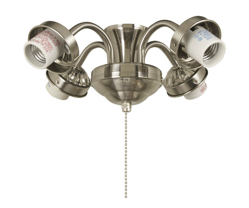 Craftmade 4 Light Candelabra Base Fitter in Blackene Charred Walnut Finish Model: EUBE42BCW