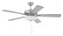 Craftmade 52 Inch Eos 3 Light Bowl in Brushed Polished Nickel With Brushed Nicke Greywood Blades Model: ECF111BNK5-BNGW