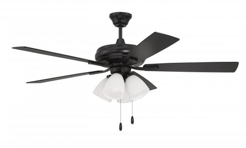 Craftmade 52 Inch Eos Frost 4 Light in Brushed Polished Nickel With Brushed Nicke Greywood Blades Model: ECF114BNK5-BNGW