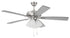Craftmade 52 Inch Eos Frost 4 Light in Brushed Polished Nickel With Brushed Nicke Greywood Blades Model: ECF114BNK5-BNGW
