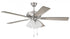 Craftmade 52 Inch Eos Frost 4 Light in Brushed Polished Nickel With Brushed Nicke Greywood Blades Model: ECF114BNK5-BNGW