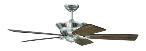Craftmade 52 Inch Forum in Brushed Polished Nickel With Dark Ceda Weathered Mesquite Blades Model: FRM52BNK5