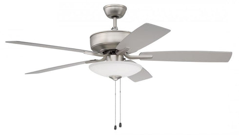 Craftmade 52 Inch Hastings in Brushed Nickel With Brushed Nicke Walnut Blades Model: HST52BN5