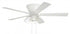 Craftmade 52 Inch Insight Brushed Nickel Finish Black Walnu Greywood Blades Integrated Light kit Included in Brushed Polished Nickel Finish Model: IST52BNK5