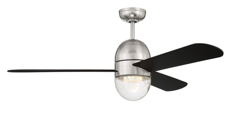 Craftmade 52 Inch Pill in Brushed Polished Nickel With Flat Black Blades Model: PIL52BNK3