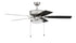 Craftmade 52 Inch Pro Plus 119 Inch in Brushed Nickel With Brushed Nicke Greywood Blades Model: P119BN5-52BNGW
