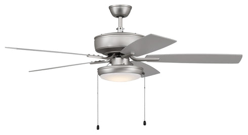 Craftmade 52 Inch Pro Plus 119 Inch in Brushed Nickel With Brushed Nicke Greywood Blades Model: P119BN5-52BNGW