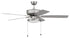 Craftmade 52 Inch Pro Plus 119 Inch in Brushed Nickel With Brushed Nicke Greywood Blades Model: P119BN5-52BNGW