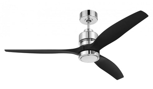 Craftmade 52 Inch Sonnet ceiling fan in Polished Nickel With Flat Black Polycarbonate Blades WIFI control Model: SONWF52PLN3-FBP