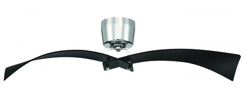 Craftmade 52 Inch Tern in Flat Blac Polished Nickel With Flat Black Blades in Flat Black / Polished Nickel Finish Model: TRN52FBPLN2
