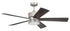 Craftmade 52 Inch Theiry in Brushed Polished Nickel With Brushed Nicke Greywood Blades Model: TRY52BNK5
