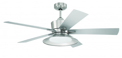 Craftmade 52 Inch Topper in Brushed Polished Nickel With Brushed Nickel Blades Model: TOP52BNK5