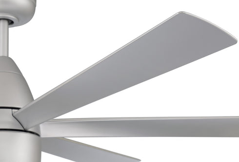 Craftmade 54 Inch Quirk in Titanium With in Titanium Blades Model: QRK54TI6