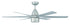 Craftmade 54 Inch Quirk in Titanium With in Titanium Blades Model: QRK54TI6