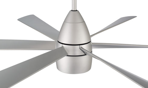 Craftmade 54 Inch Quirk in Titanium With in Titanium Blades Model: QRK54TI6
