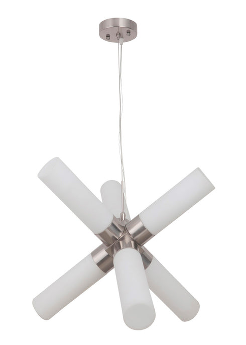 Craftmade 6 Light Mini Pendant in Polished Nickel Finish Model: P810PLN6