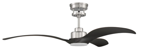 Craftmade 60 Inch Mesmerize in Brushed Polished Nickel With Black Walnut Blades Model: MES60BNK3