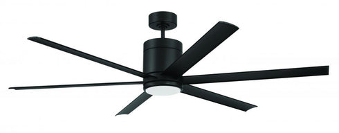 Craftmade 65 Inch Tate in Flat Black With in Flat Black Blades Model: TTE65FB6
