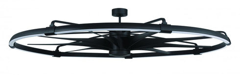 Craftmade 80 Inch Axel in Flat Black With in Flat Black Blades Model: AXL80FB9