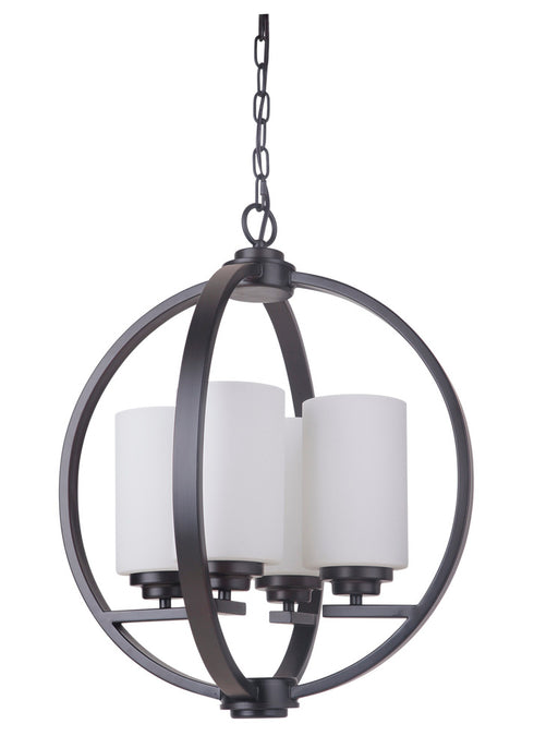 Craftmade Albany 4 Light Foyer in Oiled Bronze Finish Model: 39744-OB