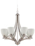 Craftmade Almeda 8 Light Chandelier in Satin Nickel Finish Model: 37728-SN